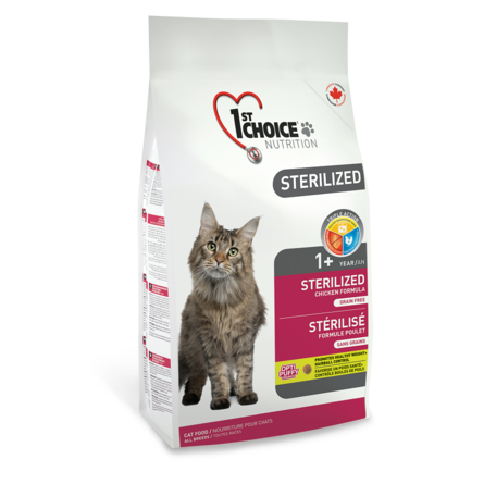 1st Choice Сухой корм для стерилизованных кошек курица с бататом, Sterilized, 5кг
